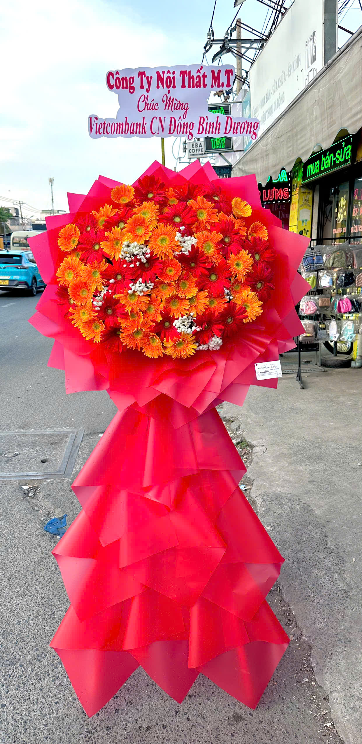 Kệ hoa chúc mừng khai trương