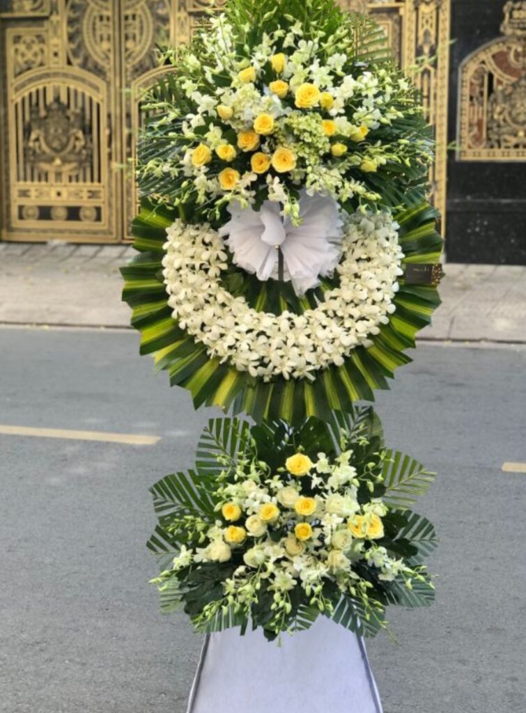 Hoa Tang Lễ Thủ Đức - Đặt Hoa Viếng Đám Tang Giao Tận Nơi 1 Kệ hoa chia buồn C73 - Hoa Tang Lễ Thủ Đức