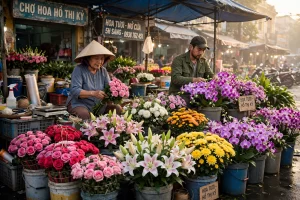 chợ hoa hồ thị kỷ