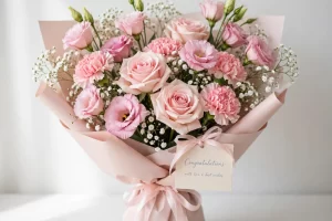 hoa tặng vợ mới sinh