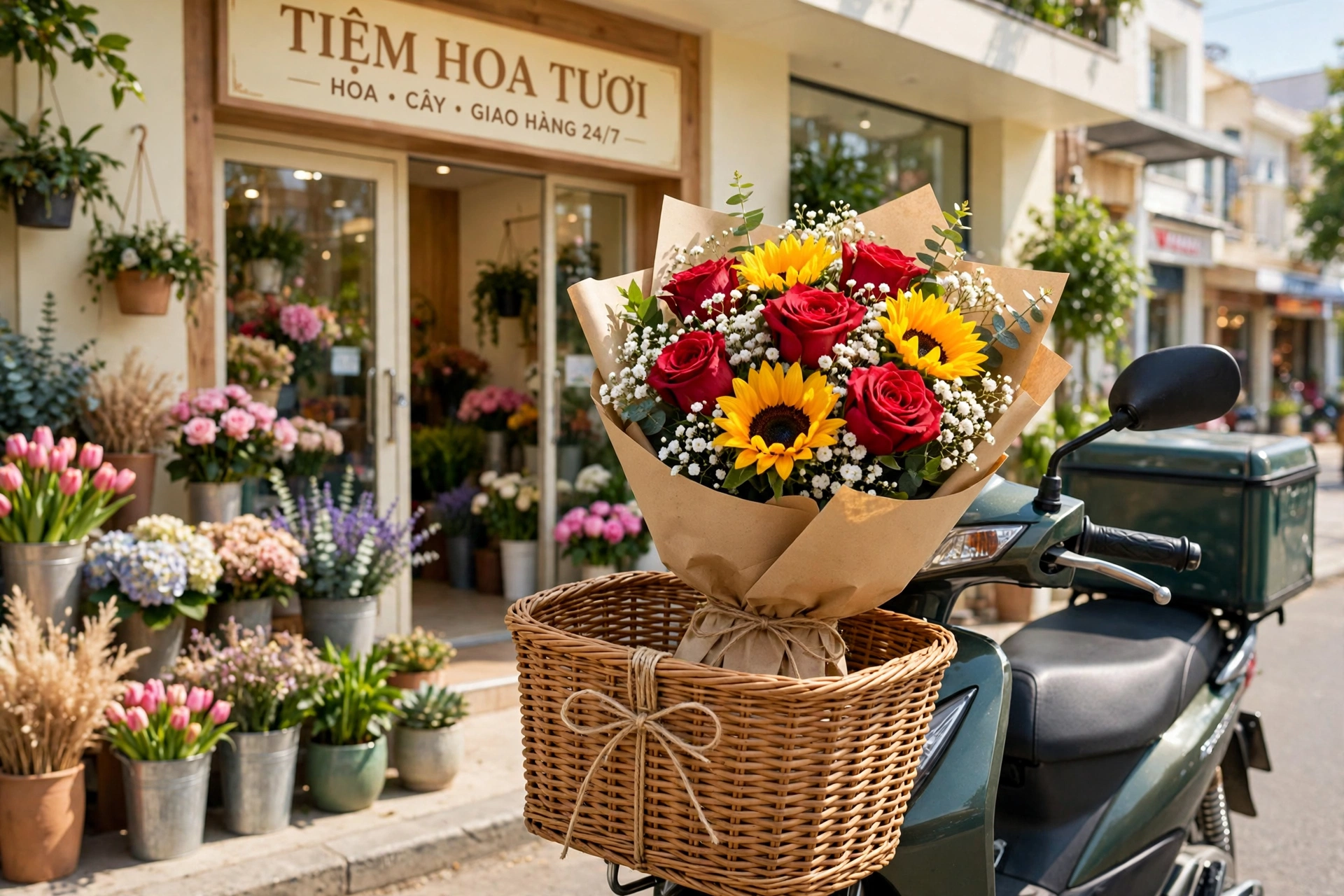 Đặt Hoa Giao Nhanh Trong 2 Giờ Tại Thủ Đức, Dĩ An 1 giao hoa nhanh Thủ Đức